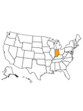 Indiana Raw Honey Map